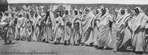 Zwaya Chiefs of Kufra: Photo by Ahmed Bey Hassanein on 1923