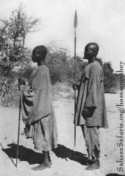 Two Bidiat Men: Photo by Ahmed Bey Hassanein on 1923